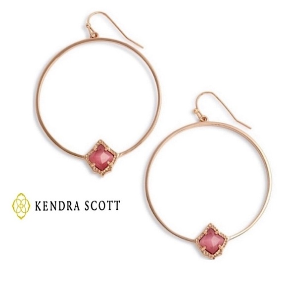 Kendra Scott Jewelry - NWT, Kendra Scott Rosegold Elberta Hoops